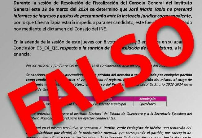 Desmienten cancelación de candidatura de Chema Tapia