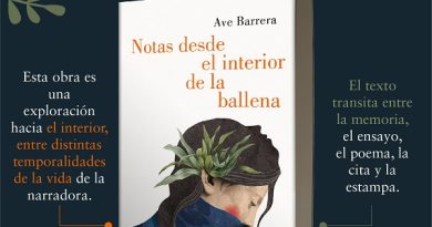 Ave Barrera se incorpora al sello Lumen con el libro ‘Notas desde el interior de la ballena’