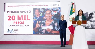 Anuncian inversión inicial de 10 mil mdp en apoyo a damnificados por lluvias