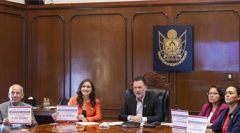 Firma Gobernador Compromiso Nacional por la vida, la felicidad y el respeto a las Mujeres